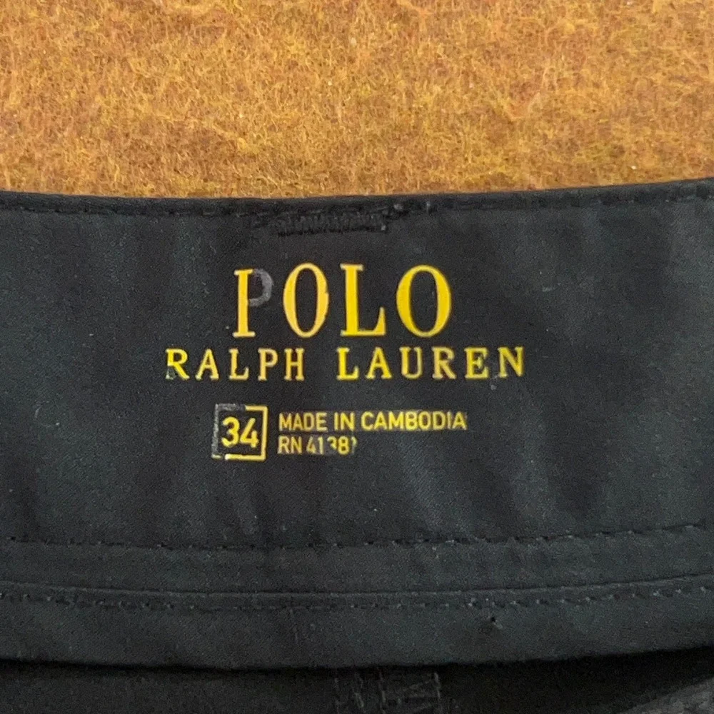 Polo Ralph Lauren Mens 34 Black Performance Stretch Golf Shorts